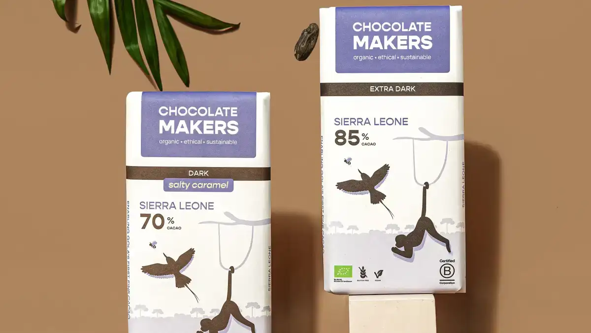 De Sierra Leone chocoladerepen van Chocolatemakers