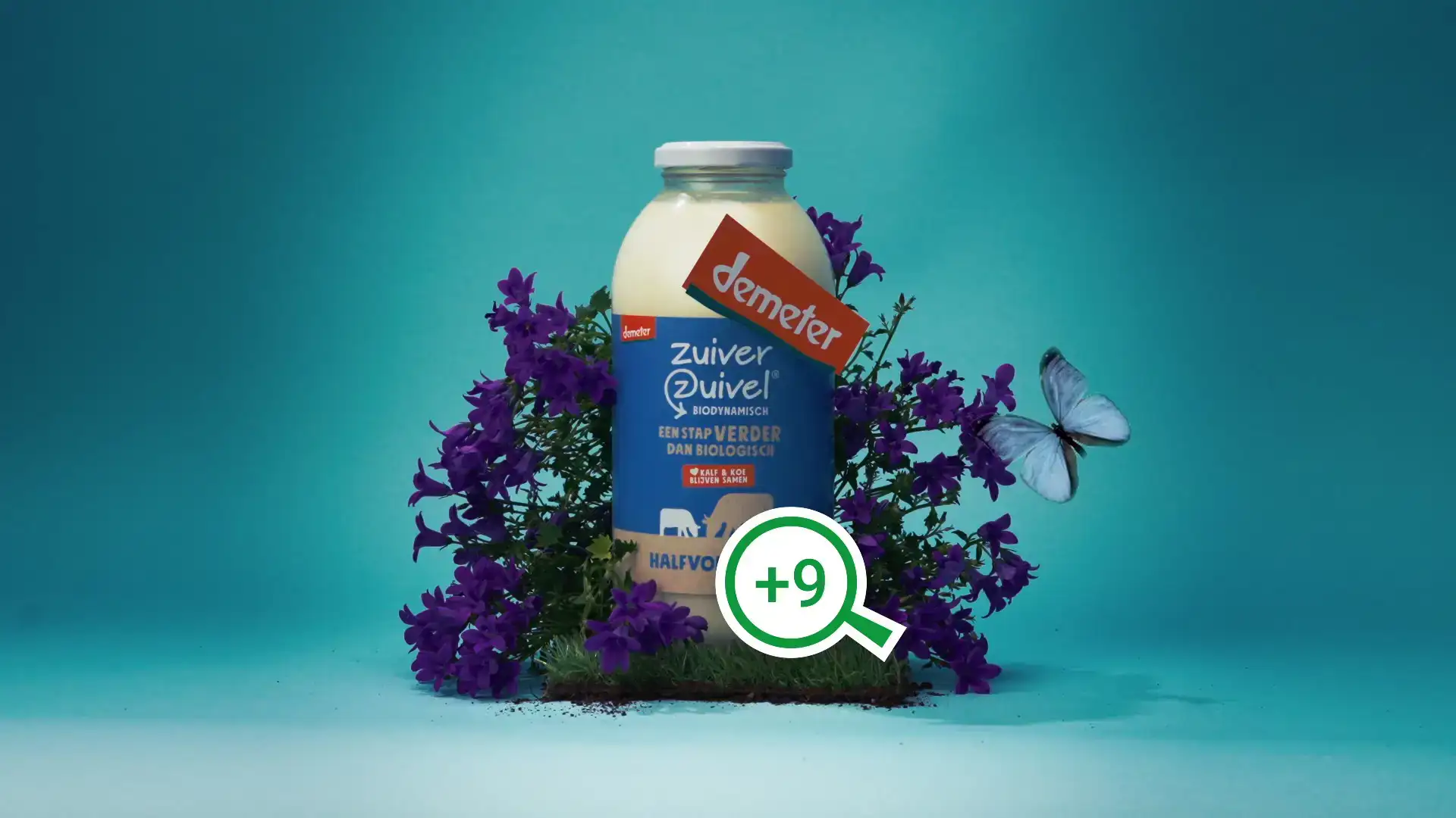 Zuiver Zuivel melk onder de loep