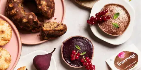 ekoplaza-biologisch-kerst2025-rosevanilla-vegancheesecake-vegantiramisu