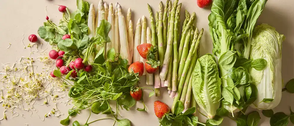 Seizoensgroenten uit de lente Seizoensgroenten uit de lente