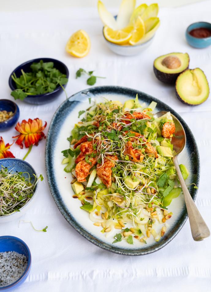 recept-restjes-salade-kip-harissa