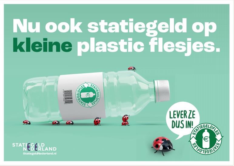 Statiegeld op kleine flesjes, een kans voor het milieu