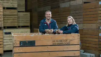 Aardappelchips uit een korte keten