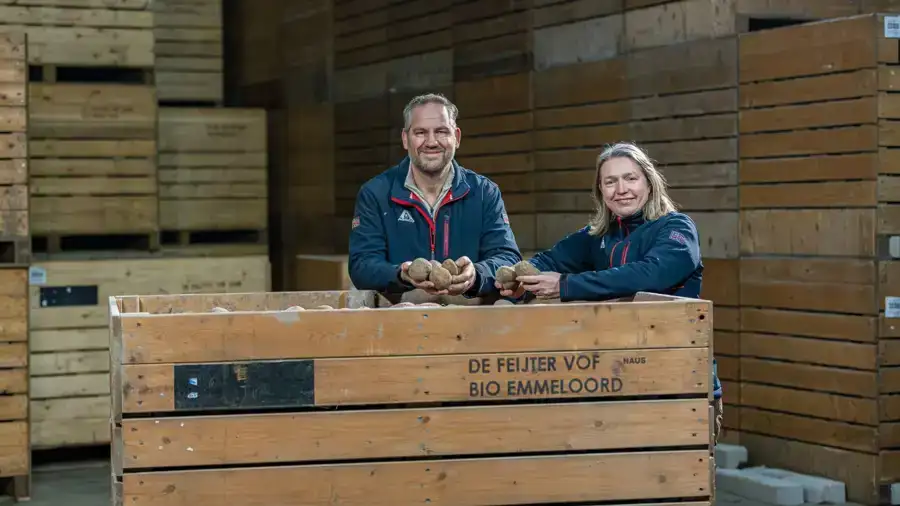 Aardappelchips uit een korte keten
