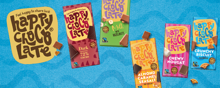 Nieuwe smaken én verpakkingen voor Happy Chocolate!