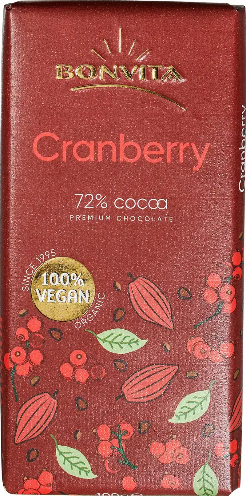 Chocoladereep puur cranberry