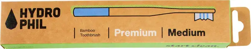 Premium tandenborstel bamboe medium