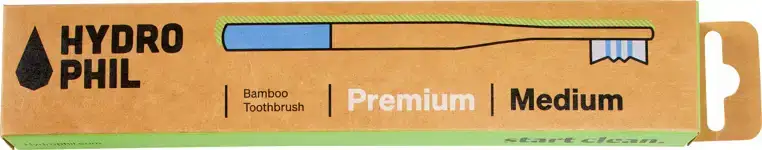 Premium tandenborstel bamboe medium