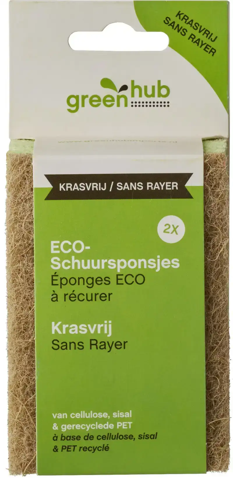 Schuursponsjes krasvrij