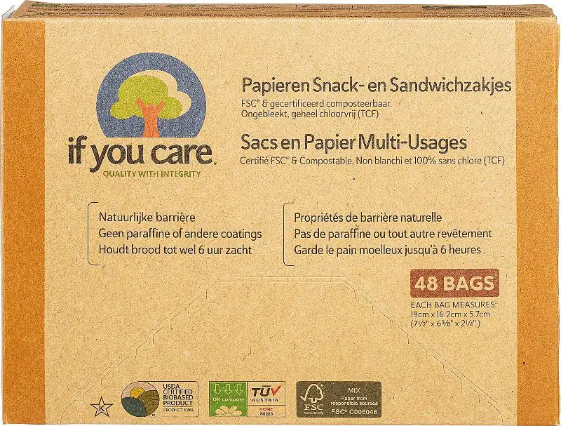 Papieren sandwichzakjes
