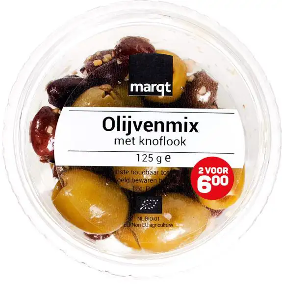 Olijvenmix met knoflook
