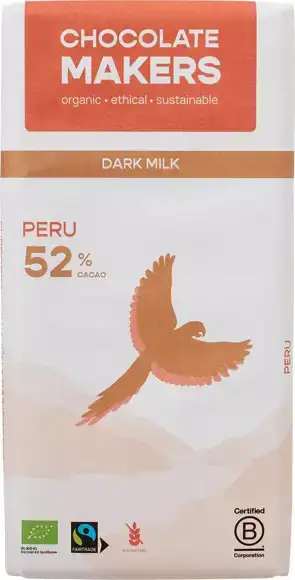Donkere melkchocolade Peru 52%