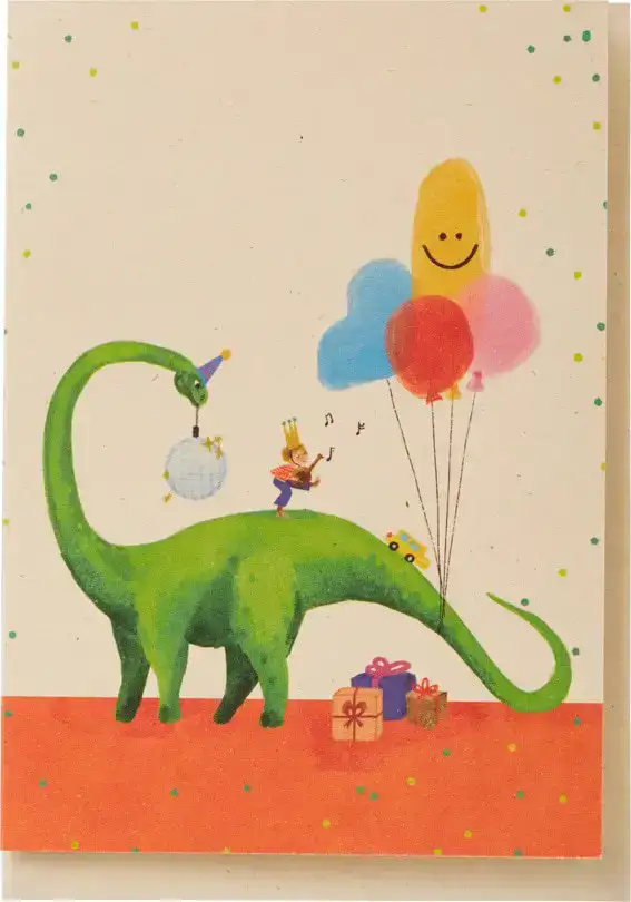 Kaart dino jongen verjaardag