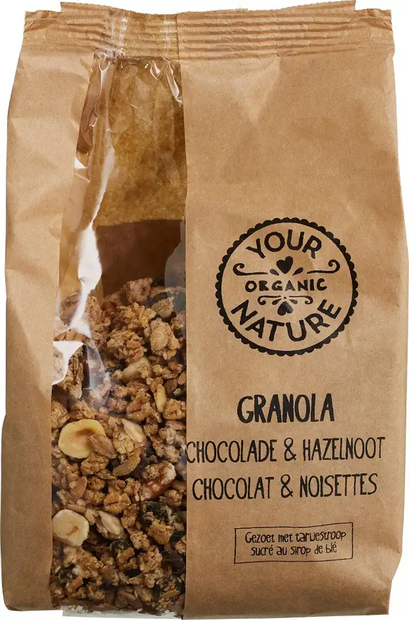 Granola chocolade hazelnoot