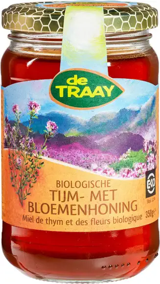 Tijm- met bloemenhoning