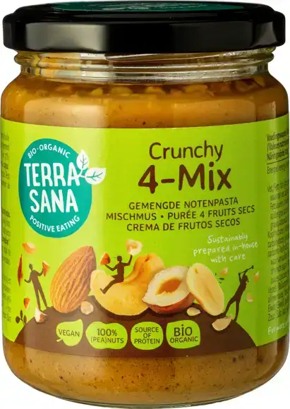 Crunchy 4-mix notenpasta