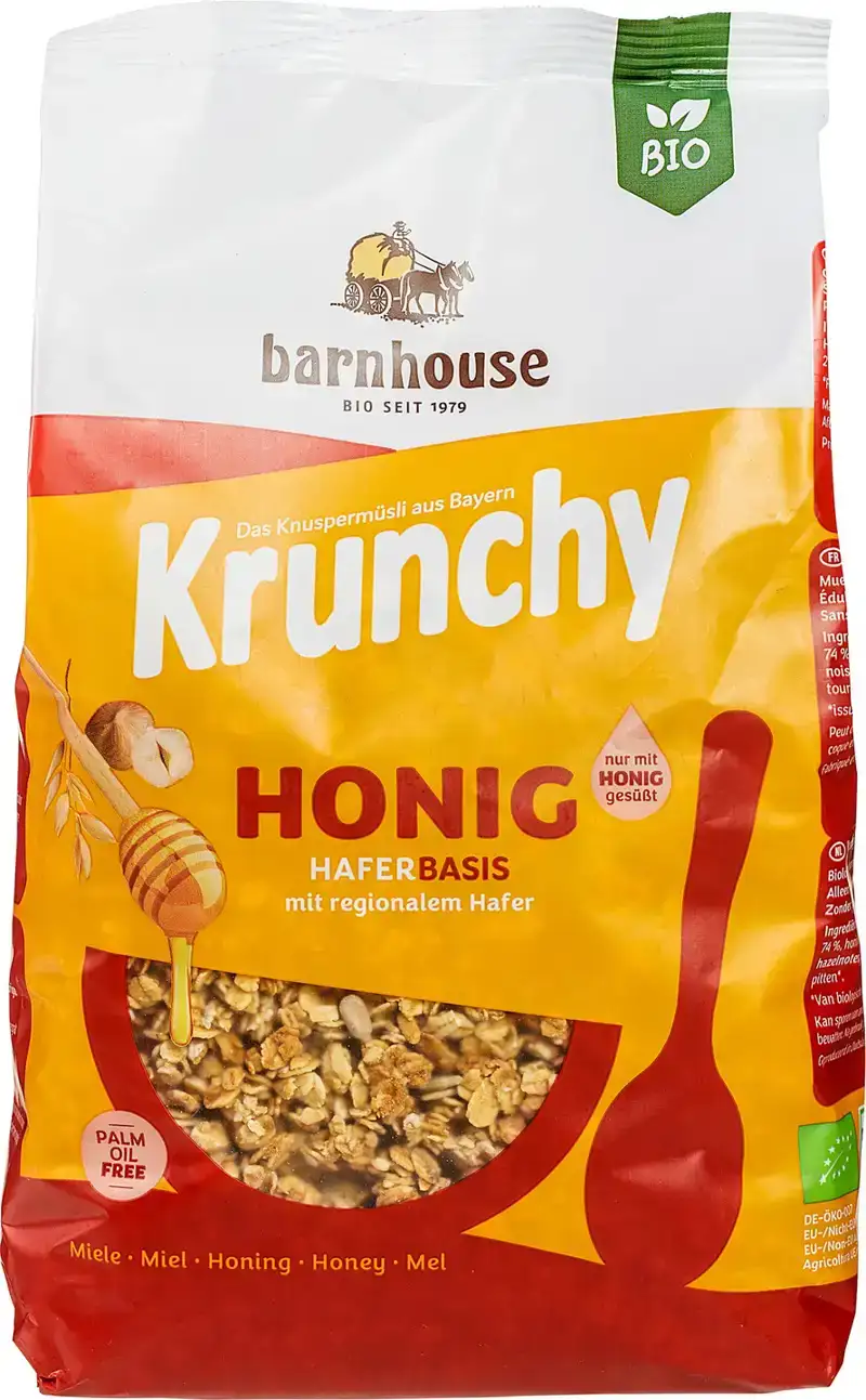 Krunchy muesli honing