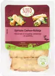 Spinazie-cashew rolletjes