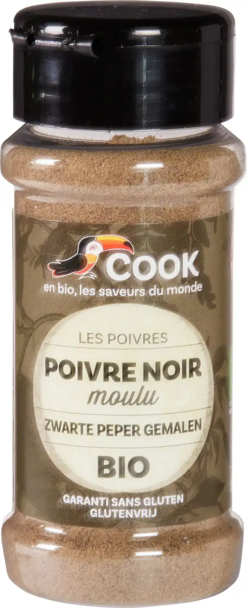 Zwarte peper gemalen