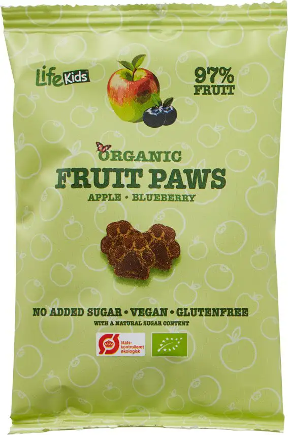 Fruit paws appel & blauwe bes