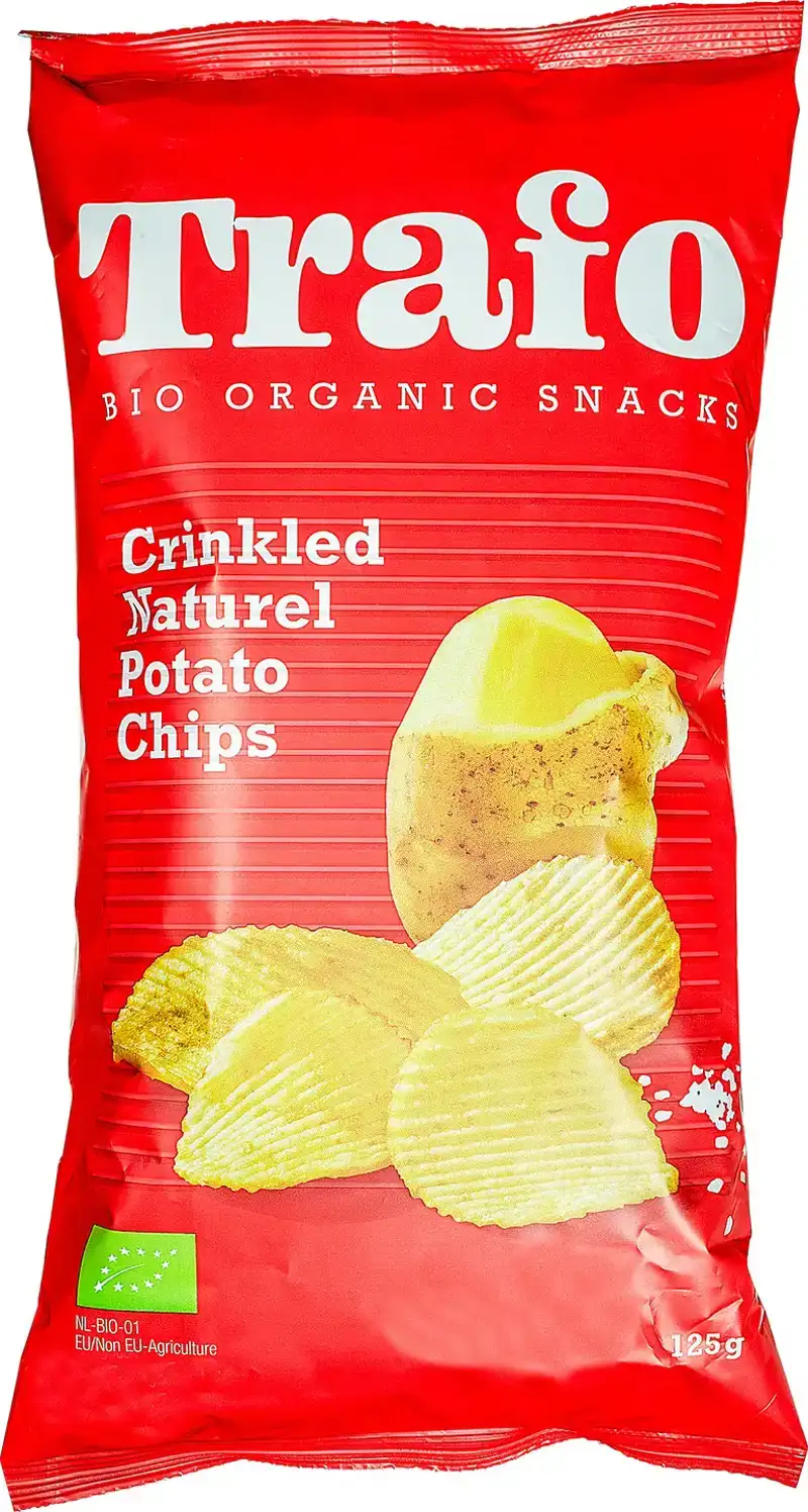 Gezouten ribbelchips