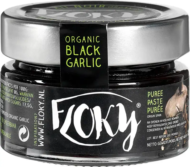 Zwarte knoflook puree