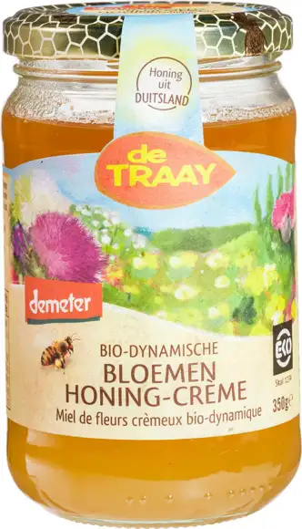 Biodynamische bloemenhoning crème