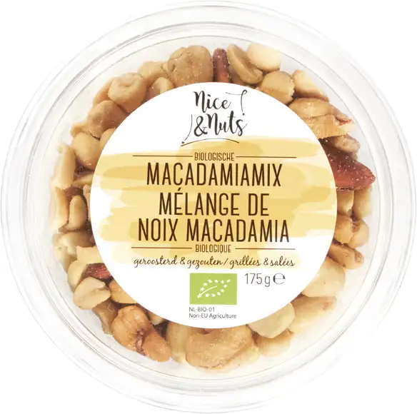 Gezouten macadamiamix