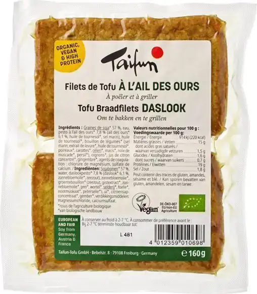 Tofu braadfilets daslook
