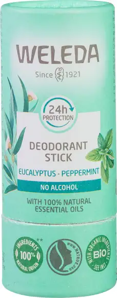 Deodorant stick eucalyptus & pepermunt 24h