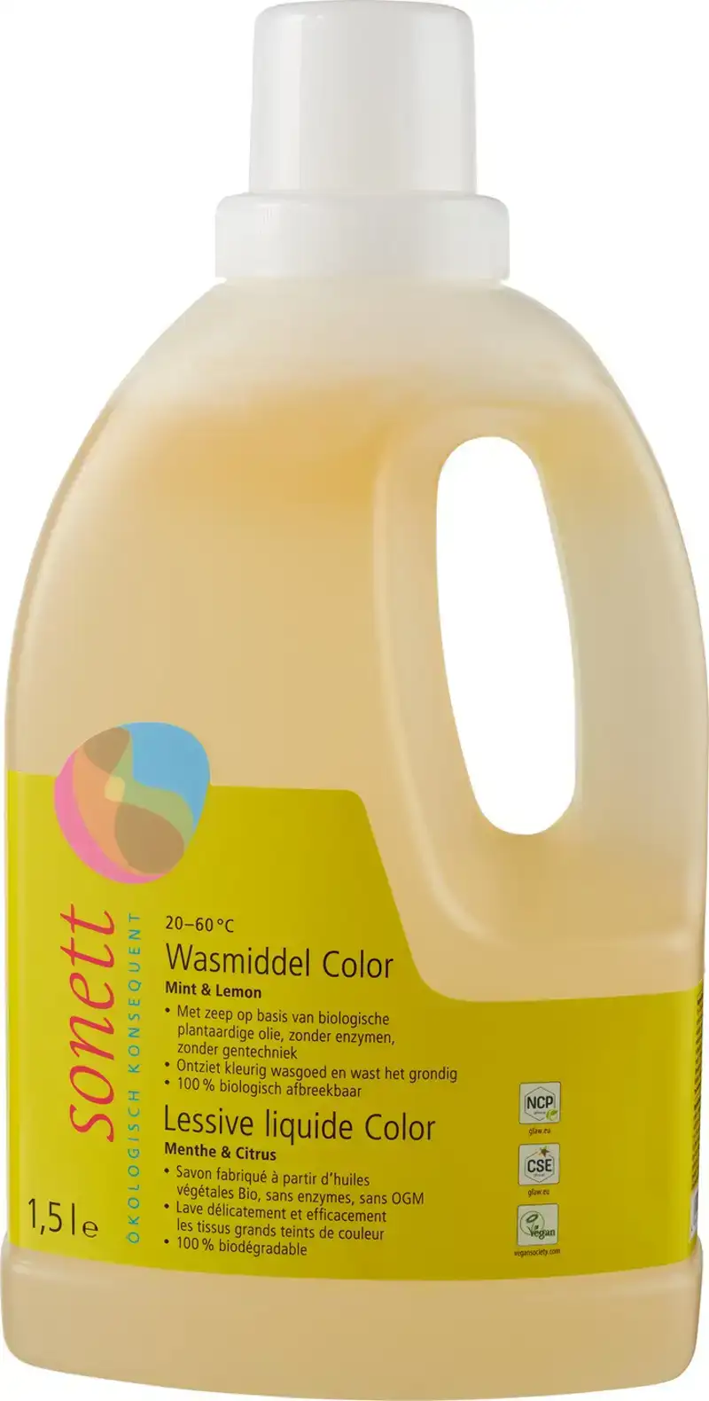 Wasmiddel kleur mint lemon