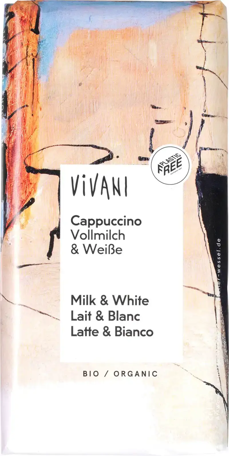 Melk- en witte chocolade cappuccino