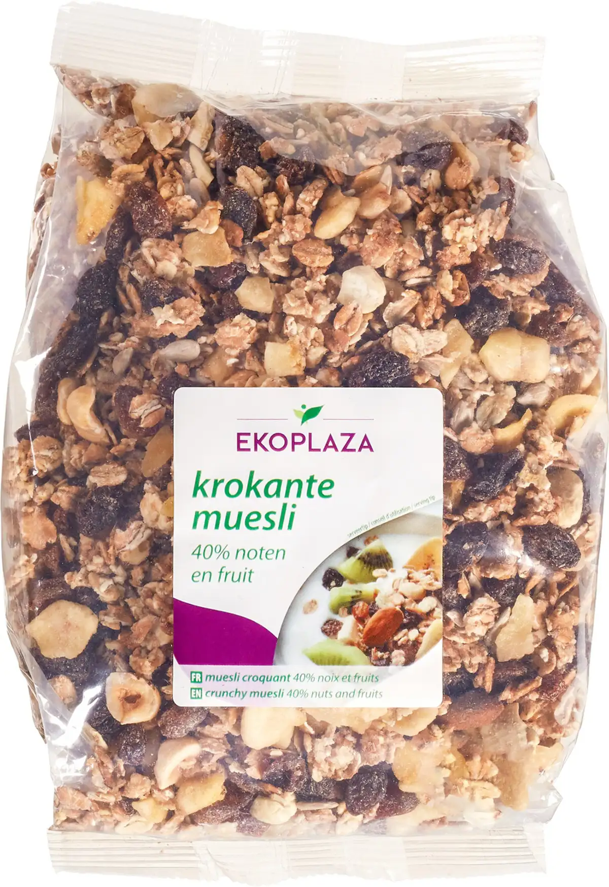 Krokante muesli noten en fruit