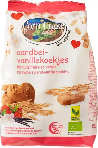 Aardbei-vanillekoekjes