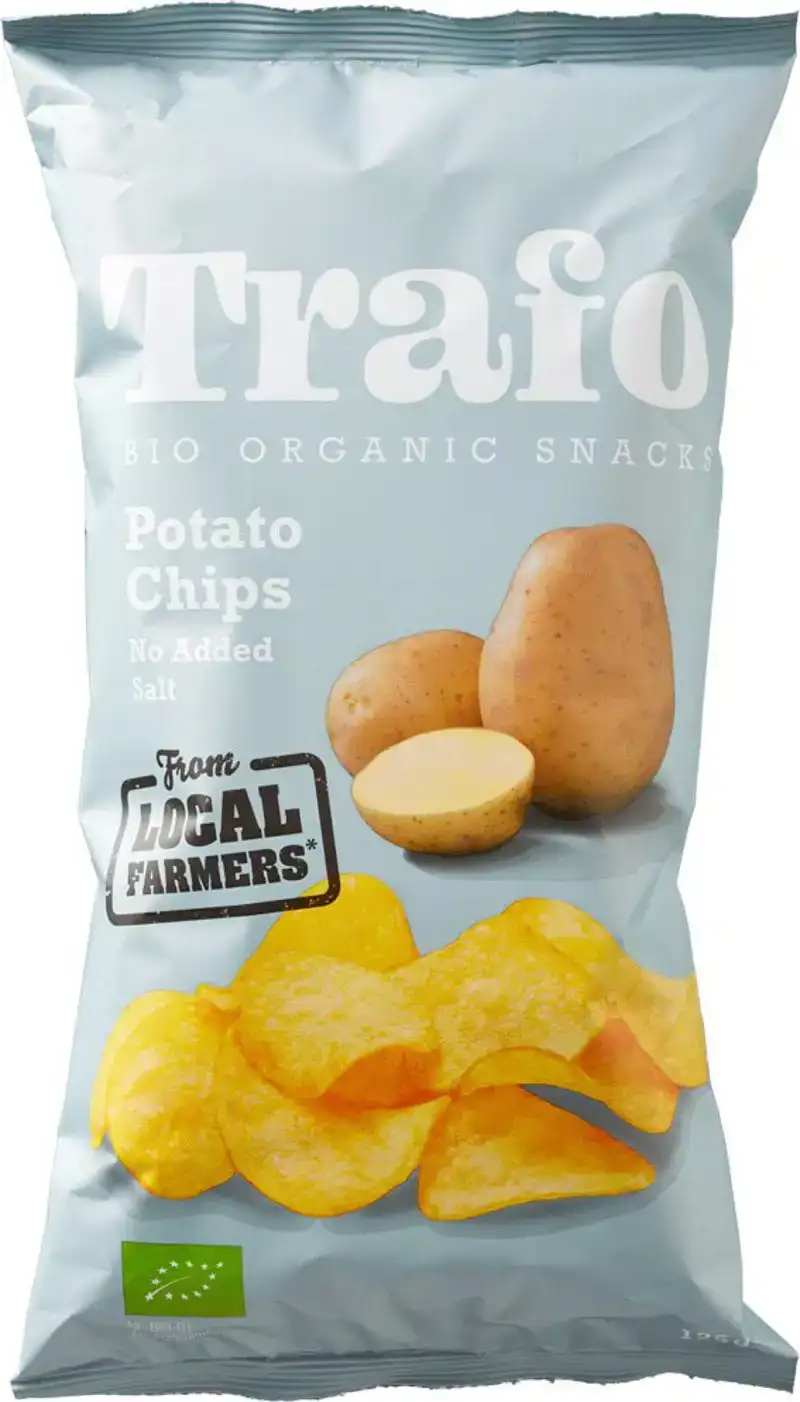 Aardappelchips zonder zout