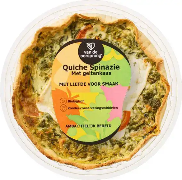 Quiche spinazie geitenkaas