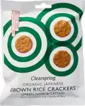 Japanse bruine rijst crackers groene nori & tamari