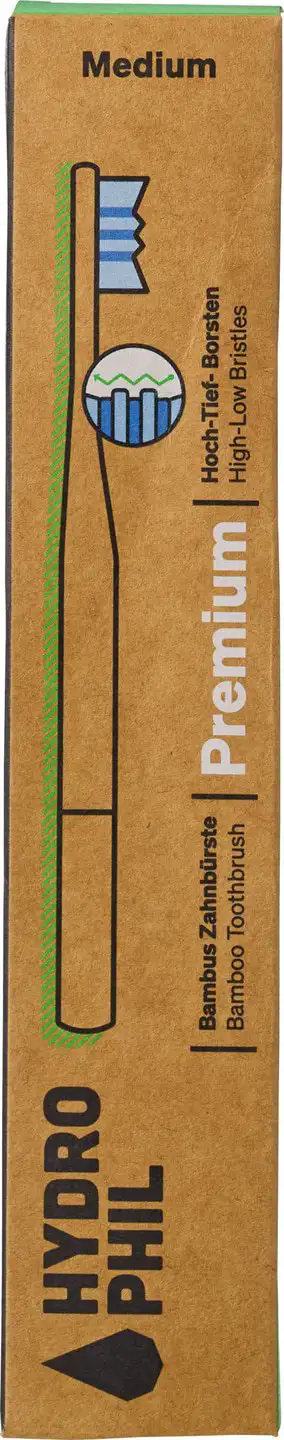 Premium tandenborstel bamboe medium