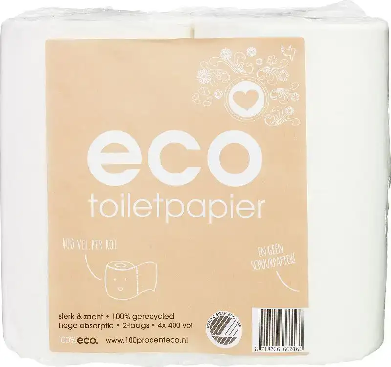 Wit toiletpapier 2-laags