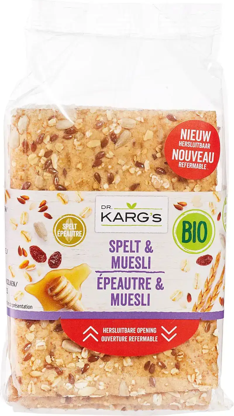 Spelt-muesli crackers