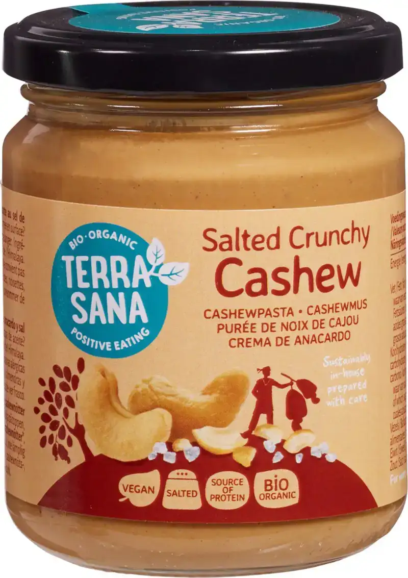 Crunchy cashewpasta met Himalayazout