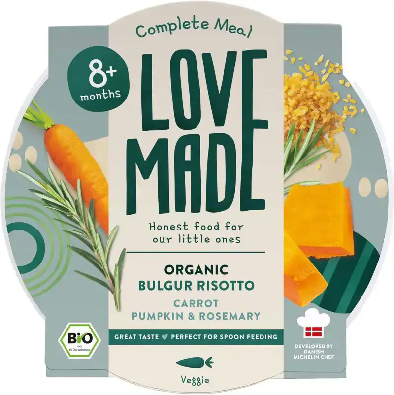 Babymaaltijd bulgur risotto 8+ mnd