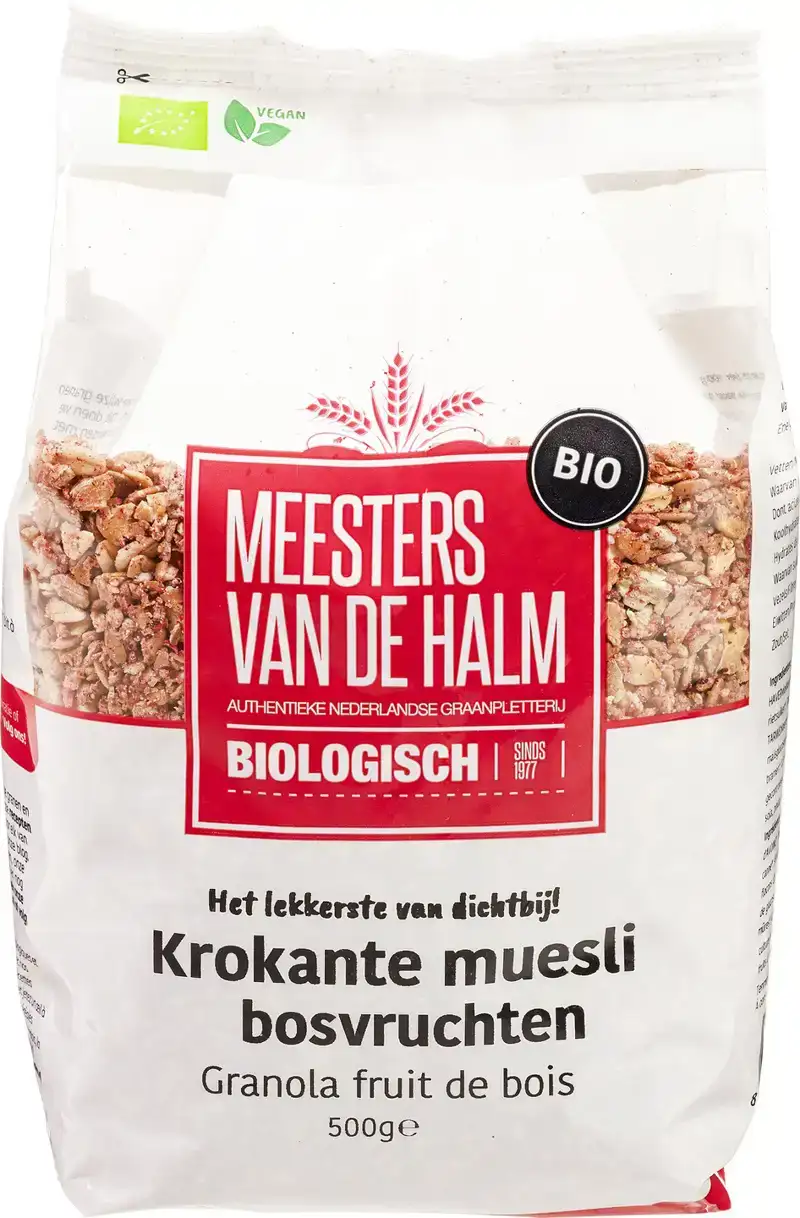 Krokante muesli bosvruchten
