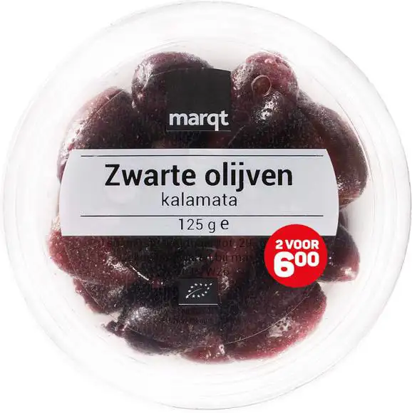 Zwarte kalamata olijven