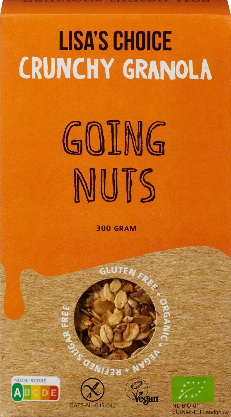 Glutenvrije granola going nuts