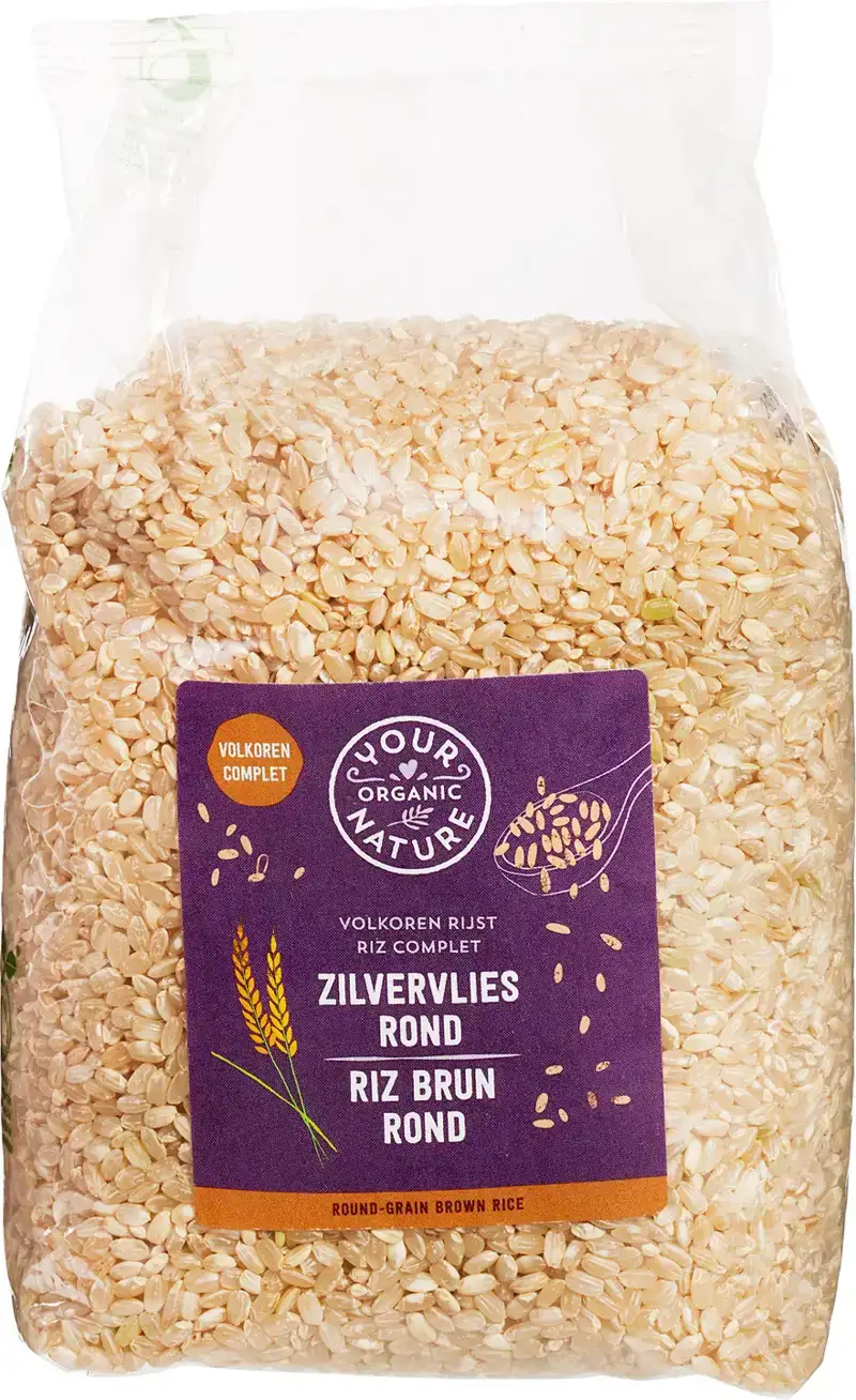 Zilvervliesrijst rond