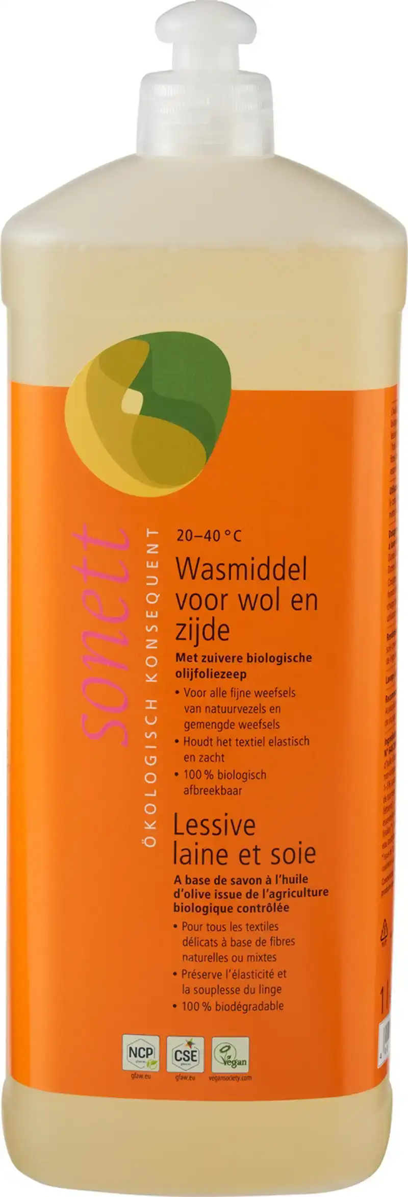 Wasmiddel wol & zijde olijfoliezeep