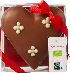 Chocoladehart in doosje