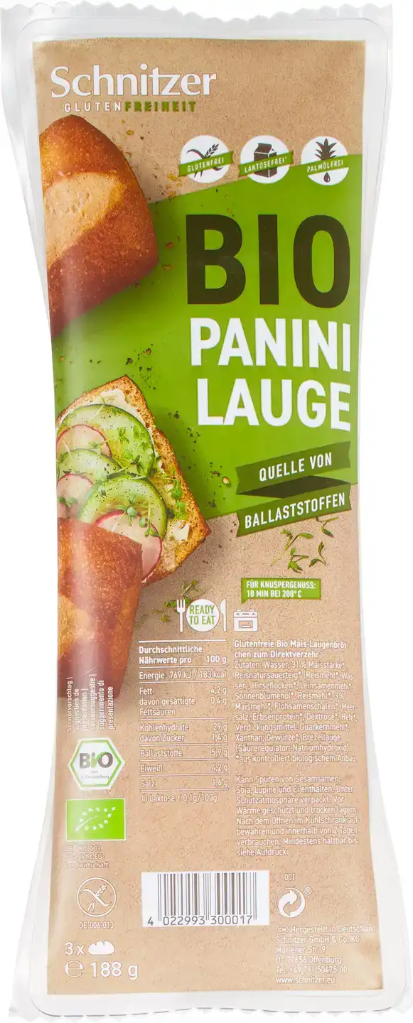 Glutenvrij panini's pretzel