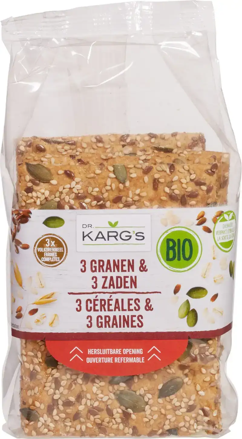 3 granen & zaden crackers